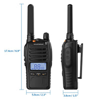 1 x RAW Customer Returns Baofeng BF-88ST Pro PMR446 Walkie Talkie, Upgraded Rechargeable Long Range License Free Two Way Radio, LCD Display, VOX Dual Watch, Desktop Charger and Earbuds, 2 Pack - RRP €37.03