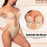 1 x RAW Customer Returns SLIMBELLE Shapewear Women s Body Backless Shaping Full Slip Figure-Shaping Seamless Bra Backless Dress with Straps Beige, S  - RRP €33.26