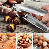 2 x Brand New yufana Chestnut Cutter, Chestnut Pliers Chestnut Cutter Nut Cracker Nut Cracker Sheller Walnut Chestnut Cutter Walnut Pliers Stainless Steel Chestnut Clip, for Chestnuts Silver  - RRP €17.68