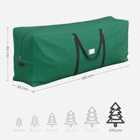 1 x RAW Customer Returns SONGMICS Christmas Tree Storage Bag, Artificial Tree Bag up to 270 cm, 600D Oxford Fabric Waterproof and Dustproof Bag, Foldable, Thick Handles, Green RXS003G01 - RRP €24.01