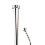 1 x RAW Customer Returns High clamp arm kitchen roll holder, brushed steel Kitchen roll holder made of stainless steel standing - Stable and durable paper roll holder - RRP €17.14