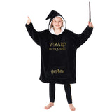 1 x RAW Customer Returns Harry Potter Children s Hoodie Blanket Plus Size Hoodie Girls and Boys Black  - RRP €30.76