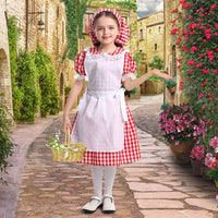 4 x Brand New ACWOO Maid Costume Girls, 4-piece set Maid Cosplay Dress, Maid Outfit Dress with Headgear, Apron and Socks for Oktoberfest Halloween Christmas Disguise Carnival L  - RRP €47.24