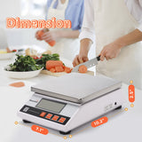 1 x RAW Customer Returns Bonvoisin 0.1g High Precision Electronic Digital Scale Industrial Scale with Counting and Tare Function Ideal for Lab, Jewelry, Industrial - CE Certified 10Kg, 0.1g  - RRP €109.88