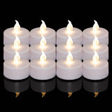 1 x RAW Customer Returns Pack of 24 LED tea lights candles, battery start flameless realistic bright flickering electric candle lamp, can long lasting 200 hours warm white, weddings, parties, festivals, home decoration - RRP €9.99