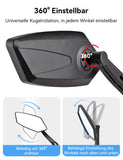 1 x RAW Customer Returns Coicer - Bicycle mirror extra large mirror surface impact-resistant real glass Bicycle mirror for handlebars ebike Rearview mirror Bicycle mirror for e-bike Mirror Bicycle rearview mirror foldable left right  - RRP €23.89