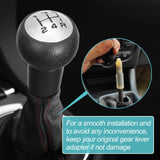 1 x RAW Customer Returns Spurtar car gear knob, 5 speed manual gear lever for Citroen C5 2001-2004, for Citro n C5 FL 2004-2008 and Xsara Picasso 1999-2008, weighted, incl. adapter, black chrome, OE no 2403Y8 - RRP €24.0