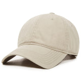 15 x RAW Customer Returns FURTALK Vintage Adjustable Baseball Cap Men Women Cotton Pure Color Unisex Beige XL - RRP €360.0