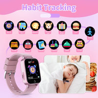 1 x RAW Customer Returns Smartwatch for Kids - 26 Games, Calorie Pedometer, Kids Smartwatch Clock with Cameras, Musical, Flashlight, Alarm Clock, Educational Toys, Birthday Gift for Kids Built-in SD Card  - RRP €32.99