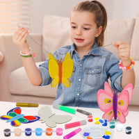 13 x Brand New FORMIZON Glow in the Dark Butterfly Painting Kit, DIY Wooden Butterfly, 3D Butterfly Crafts, Wooden Butterfly Pendants for Kids, Wooden Creative Activity Kit for Kids - RRP €296.4