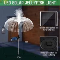 20 x Brand New Solar lamps for outdoor garden, 2 pieces jellyfish garden decoration for outdoors, solar lights for outdoors, waterproof auto on off solar lights garden decoration for lawn, terrace, yard, gifts - RRP €439.0