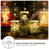 1 x RAW Customer Returns BLOOMWIN LED USB fairy lights, light curtain, waterproof fairy lights curtain, acrylic pendant, hanging lamp, mood lighting decoration for Christmas party, living room decoration, indoor, outdoor etc. Warm white - RRP €19.85