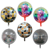 12 x Brand New Foil Balloons, Aluminum Disco Balloons 6 Pieces 22 Inch Large 4D Silver Mirror Metallic Balloons for Disco Dance Hen Party Balloons - RRP €244.8