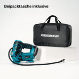 1 x RAW Customer Returns KIESBOHR Portable Air Compressor Compatible with Makita 18V Battery, 160PSI Battery Compressors with Autostop, LED, Valve Kit for Cars, Bicycles and Balls Battery Not Included  - RRP €52.98