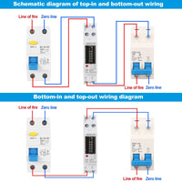 1 x RAW Customer Returns Jadeshay Electricity Meter for Balcony Power Station, 1P Single Phase Electricity Meter DIN Rail AC Meter 5 32 A KWh Meter 220V Power Consumption Monitor Electronic Counting  - RRP €16.61