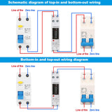 1 x RAW Customer Returns Jadeshay Electricity Meter for Balcony Power Station, 1P Single Phase Electricity Meter DIN Rail AC Meter 5 32 A KWh Meter 220V Power Consumption Monitor Electronic Counting  - RRP €16.61