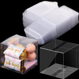 2 x RAW Customer Returns Pack of 50 Plastic Gift Boxes Christmas Plastic Clear Box for Packaging for Party Favors Small Transparent Snacks Candy Box for Wedding Party 2 x 2 x 2 Inches  - RRP €31.98