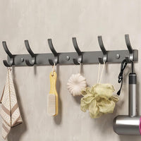 29 x Brand New Gerhannery Wall Coat Rack - Robust Wall Coat Rack for Entrance Bedroom Bathroom, Coat Hooks with 6 Metal Hooks Black  - RRP €661.2