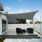 1 x RAW Customer Returns AXT SHADE Sun Sail Waterproof Rectangular 2x2.5m Weather Protection Sun Protection PES Polyester with UV Protection for Terrace Balcony Garden-Gray Anthracite We Make Special Sizes  - RRP €39.99