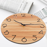 1 x RAW Customer Returns Vihimi 12 Large Wooden Wall Clock, Vintage Clock with Branch Shaped Hands, Silent Movement, Battery Operated, Easy to Hang, Home Decoration Wall Clock for Kitchen Bedroom Living Room - RRP €26.08