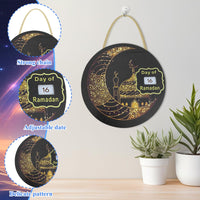 2 x Brand New KERANEET Ramadan Calendar, Ramadan Advent Calendar, Advent Calendar Ramadan Decorations, Ramadan Party Decoration Ramadan Advent Calendar Toy Eid Gift Mubarak for Children Golden Moon  - RRP €33.6