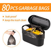 1 x RAW Customer Returns QDXZL Universal Car Accessories with 60 Trash Bags Large capacity car trash can, easy installation and durable. Ideal for commuters, parents, road travelers - RRP €10.01