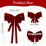 9 x Brand New WLLHYF 2 Pieces Hair Bows Large Hair Clip Girls Bow Hair Clips Metal Clips for Ladies Women Party Christmas Black Red - RRP €162.0