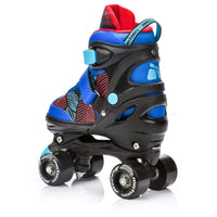 1 x RAW Customer Returns meteor Disco Skate Roller Skates - Roller Parallel 4 Wheels - Quad Skating Skates for Children, Teenagers and Adults - Adjustable Size S 31-34, MERLEY  - RRP €46.99