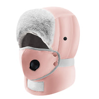 4 x Brand New SPORWAY Aviator Hat Winter, Winter Hat with Ear Flaps Trapper Hat Warm Aviator Hat, Unisex Winter Hat Windproof Snowproof Winter Hat for Snowboarding Skating Cycling Pink  - RRP €44.16