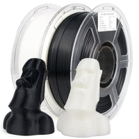 1 x RAW Customer Returns IEMAI High Speed PLA Filament 2Kg, 3D Printer Filament PLA Black White 2KG, Filament PLA for high-speed printing, dimensional accuracy -0.02mm - RRP €30.24