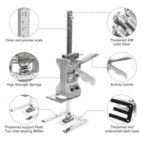 1 x RAW Customer Returns Arm Hand Tool Lifter, 2 Pack Labor-Saving Plasterboard Lifter, Bearing 400kg Arm Hand Tool Lifter with Scale, Height Adjuster for Cabinet Window Wardrobes Flooring - RRP €58.0