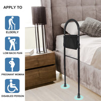 1 x RAW Customer Returns Ceither bed rail for older people with feet and storage compartments, safe adjustable and stable stand-up aid bed, bed rail fall protection - RRP €38.3