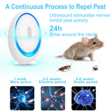 1 x RAW Customer Returns Ultrasonic Pest Control 4 Pack, Mouse Repellent Ultrasonic Electric Insect Mice Repellent, Mousetrap Efficient Defense Against Rats, Mosquitoes, Mice, Cockroaches - RRP €26.21