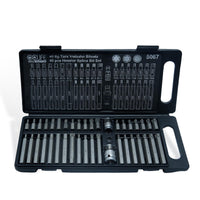 1 x RAW Customer Returns CCLIFE 40pc socket set Torx XZN internal multi-tooth hexagon socket wrench set and S2 bit set T20-T55 M5-M12 H4-H12 - RRP €23.18