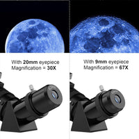 1 x RAW Customer Returns Telescopes for Adults Astronomy, 80mm Aperture 600mm Refractor Telescope for Kids, Beginners, Compact and Portable Travel Telescopes with Backpack - RRP €127.86