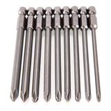 58 x RAW Customer Returns Teabelle 9 Pieces Hex Shank 1 4 S2 Steel 100 mm Long Magnetic Cross Head Screwdriver Drill Set - RRP €598.56