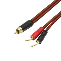 1 x RAW Customer Returns MEIRIYFA RCA Audio Cable, Cinch RCA Male to 4-pin Plug Stereo Audio Cable for Amplifier Subwoofer Mixer 5M  - RRP €25.2