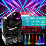 1 x RAW Customer Returns Moving Head LED 60W Mini Moving Head Beam LED DMX512 Disco Light Effect DJ Effect Stage Lighting Party Light Pin Spot RGBW for DJ Bar Club Party Stage Light 60W  - RRP €109.99