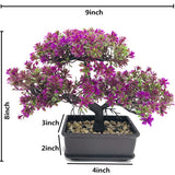 1 x RAW Customer Returns Fycooler Bonsai Artificial Plant Artificial Tree - Japanese Lifelike - Plastic Artificial Plant for Office Windowsill Yard Table Decoration Decoration-2Pcs - RRP €18.98