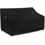 1 x RAW Customer Returns Dokon 3 Seater Garden Bench Protective Cover Waterproof Winterproof 420D Oxford Fabric Windproof Anti-UV Cover for Garden Bench, Garden Sofa Cover with Ventilation Openings - 163x66x63 89cm - RRP €21.17