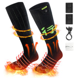 1 x RAW Customer Returns Heated Socks, Electric Heating Socks for Men and Women, Rechargeable Heated Socks with 4 Temp Modes, APP Control Thermal Socks Foot Warmer Socks for Outdoor Hiking Skiing Camping Fishing, XL - RRP €50.41