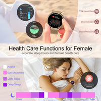 1 x RAW Customer Returns Fsdibst Smartwatch Women with Telephone Function, 1.43 Amoled Touchscreen, 7-9 Days Long Battery Life, IP67 Fitness Watch Heart Rate Monitor Sleep Monitor SpO2, 107 Sports Watch for iOS Android Rose  - RRP €43.32