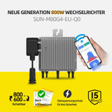 1 x RAW Customer Returns E.For.U balcony power station 880W 800W complete socket with 2x 440W solar modules, inverter 800W - WiFi remote monitoring mini solar system, 0 VAT. - RRP €430.8