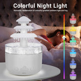 1 x RAW Customer Returns Rain Cloud Humidifier, Raindrop Sound Humidifier and Aromatherapy Essential Oil Diffuser with 7 Color Lights, Nano Mist, Help Sleep and Relax, for Home, Office, Room D  - RRP €40.33