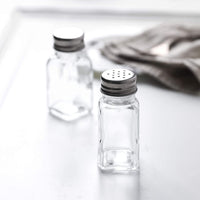 3 x RAW Customer Returns Whole Housewares Durable Premium Salt and Pepper Shaker Set - Glass Construction - Space Saving 4 x 9.3cm - Easy Refill Design - Perfect for Kitchen or Dining Table - RRP €39.3