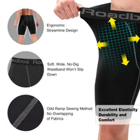 1 x RAW Customer Returns Roadbox Pack of 3 men s compression shorts, quick-drying base layer underpants, tights, shorts, running underwear S, pack of 3 black, black, black - RRP €30.24