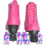 1 x RAW Customer Returns Women s Classic Retro Roller Skates ABEC7 ball bearings, girls classic roller skates with four wheels in a double row, roller skates for children men, shiny roller skates, ideal for beginners - RRP €52.03