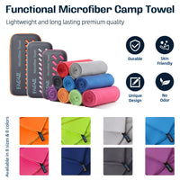 1 x RAW Customer Returns BAGAIL Microfibre Towel, Perfect Sports Towel, Quick Drying - Super Absorbent - Ultra Compact, Great for Travel, Camping, Gym, Beach and Swimming - RRP €13.64