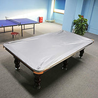 1 x RAW Customer Returns Cocoarm Tarpaulin for Billiard Tables Billiard Table Cover Pool Billiard Tarpaulin Table Cover Snooker Waterproof Cover Oxford Cloth Waterproof for 8 Foot Tables 260 x 170 cm Silver Grey  - RRP €30.07