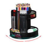 3 x Brand New Desk organizer for kids, rotating pen holder, rotating pen holder, metal wire and multifunctional pen holder, suitable for office and study supplies blue  - RRP €48.39